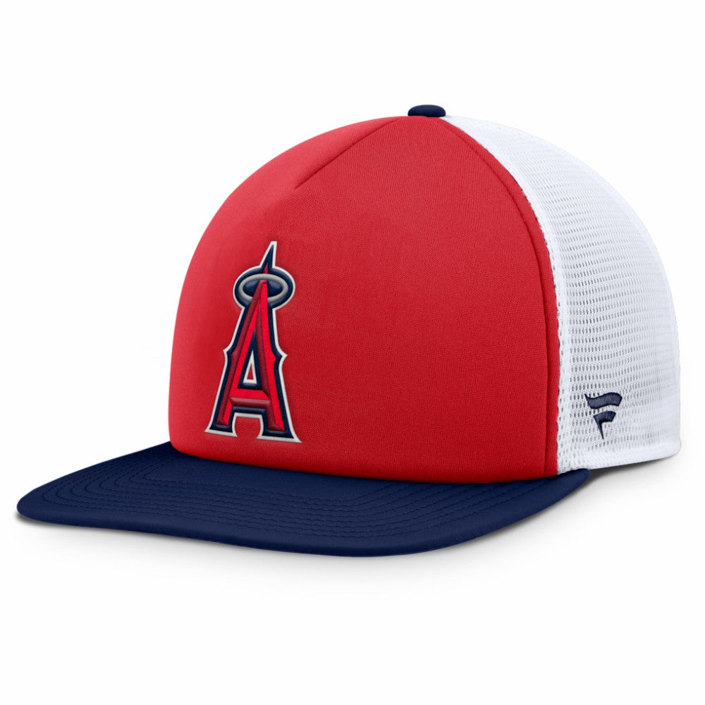 Los Angeles Angels Fundamental Foam Front Snapback Hat Red/White