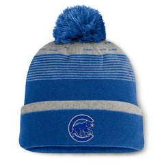 Chicago Cubs Fundamental Gradient Cuffed Knit Hat with Pom Royal