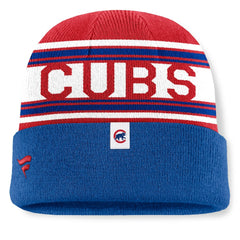 Chicago Cubs Fundamental Team Stripe Cuffed Knit Hat Royal