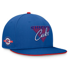 Chicago Cubs Fundamental Tri-Script Fitted Hat Royal