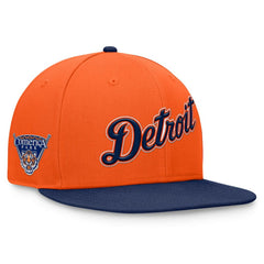 Detroit Tigers Fundamental Two-Tone Fitted Hat Orange