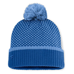 Kansas City Royals Women's Fundamental Jacquard Cuffed Knit Hat with Pom Royal
