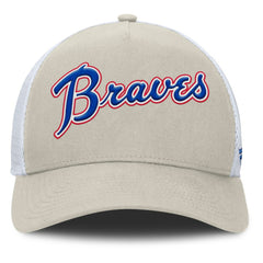 Atlanta Braves Heritage Light Khaki A-Frame Adjustable Hat Khaki
