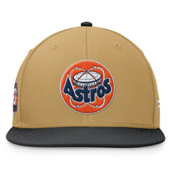 Houston Astros Heritage Two-Tone Fitted Hat Khaki/Black