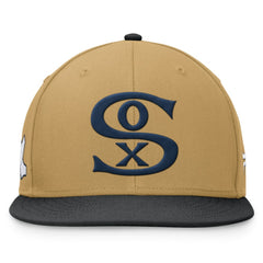 Chicago White Sox Heritage Two-Tone Fitted Hat Khaki/Black