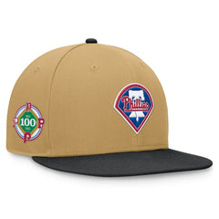 Philadelphia Phillies Heritage Two-Tone Fitted Hat Khaki/Black