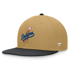 Los Angeles Dodgers Heritage Two-Tone Fitted Hat Khaki/Black
