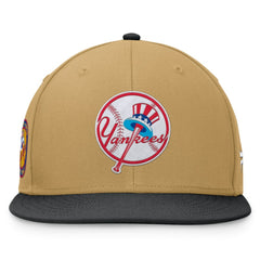 New York Yankees Heritage Two-Tone Fitted Hat Khaki/Black