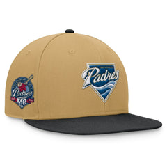 San Diego Padres Heritage Two-Tone Fitted Hat Khaki/Black