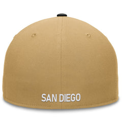 San Diego Padres Heritage Two-Tone Fitted Hat Khaki/Black