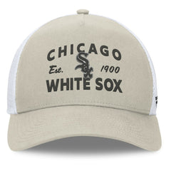 Chicago White Sox A-Frame Trucker Adjustable Hat Stone