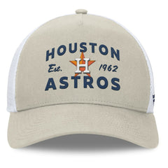 Houston Astros A-Frame Trucker Adjustable Hat Stone