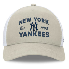 New York Yankees A-Frame Trucker Adjustable Hat Stone