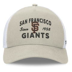 San Francisco Giants A-Frame Trucker Adjustable Hat Stone