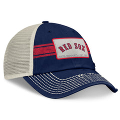 Boston Red Sox Heritage Stripe Trucker Adjustable Hat Navy/Natural