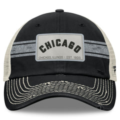 Chicago White Sox Heritage Stripe Trucker Adjustable Hat Black/Natural