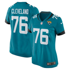 Ezra Cleveland Jacksonville Jaguars Women's Game Jersey - Teal