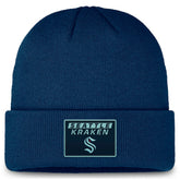 Seattle Kraken Fanatics Authentic Pro Cuffed Knit Hat Deep Sea Blue