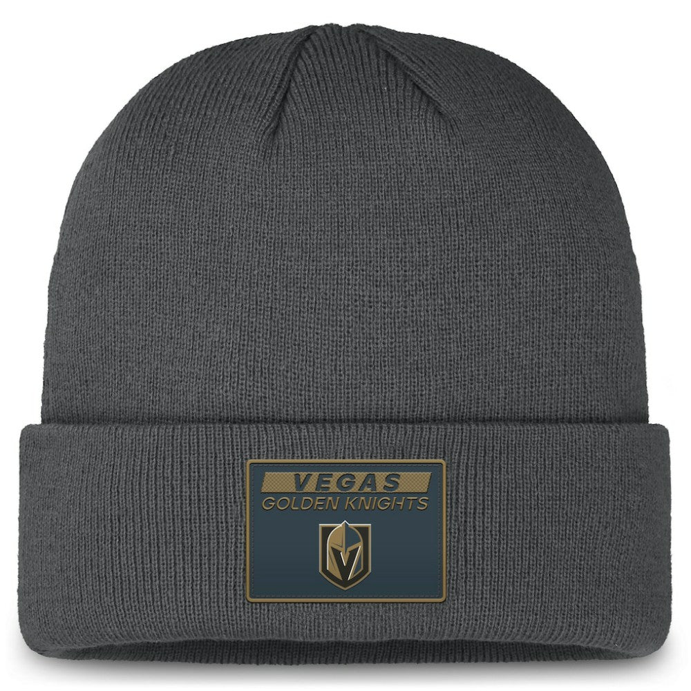 Vegas Golden Knights Fanatics Authentic Pro Cuffed Knit Hat Gray