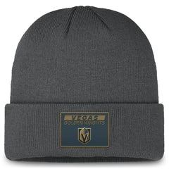 Vegas Golden Knights Fanatics Authentic Pro Cuffed Knit Hat Gray