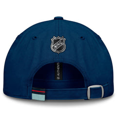 Seattle Kraken Fanatics Authentic Pro Prime Adjustable Hat Deep Sea Blue