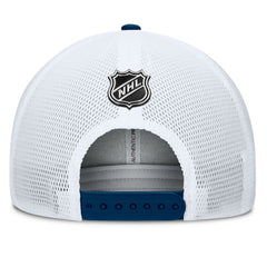 Seattle Kraken Fanatics Authentic Pro A-Frame Rink Adjustable Hat Deep Sea Blue/Light Blue
