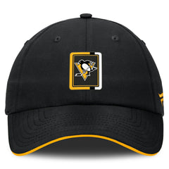 Pittsburgh Penguins Fanatics Authentic Pro Ripstop Adjustable Hat Black/Gold