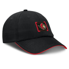 Ottawa Senators Fanatics Authentic Pro Ripstop Adjustable Hat Black/Red