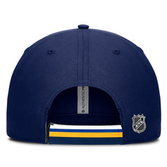 St. Louis Blues Fanatics Authentic Pro Ripstop Adjustable Hat Navy/Gold