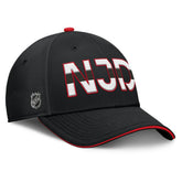 New Jersey Devils Fanatics Authentic Pro Rink Team Code Flex Hat Black/Red