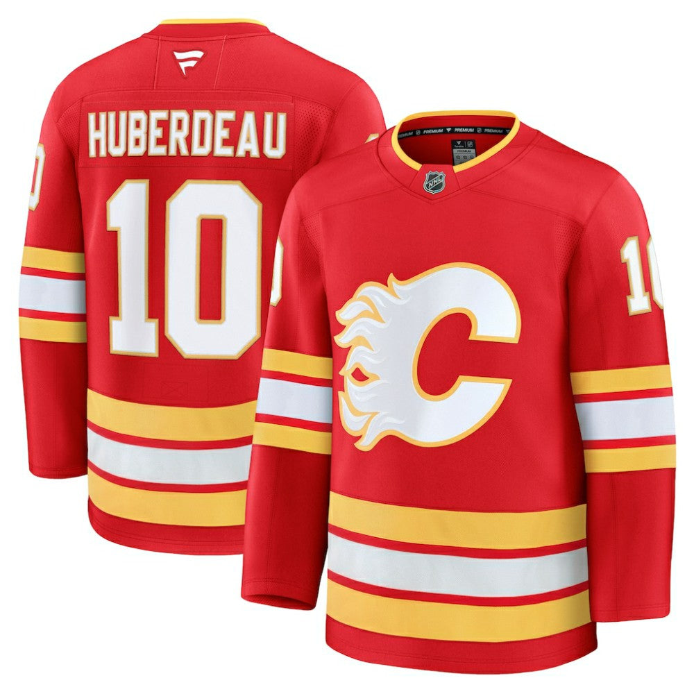 Jonathan Huberdeau Calgary Flames Fanatics Home Premium Jersey Red