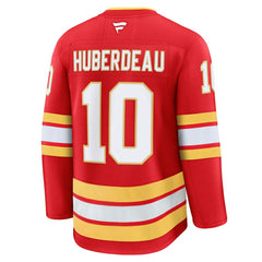 Jonathan Huberdeau Calgary Flames Fanatics Home Premium Jersey Red