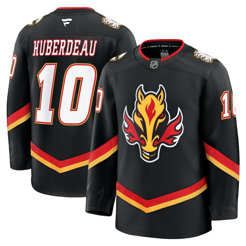Jonathan Huberdeau Calgary Flames Fanatics Alternate Premium Jersey Black