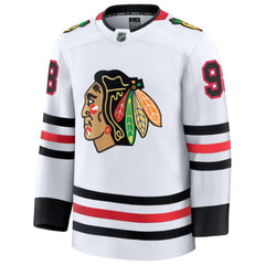 Connor Bedard Chicago Blackhawks Fanatics Away Premium Jersey White