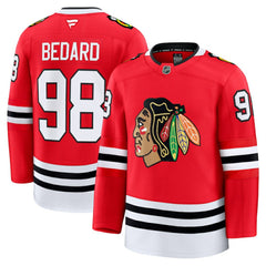 Connor Bedard Chicago Blackhawks Fanatics Home Premium Jersey Red