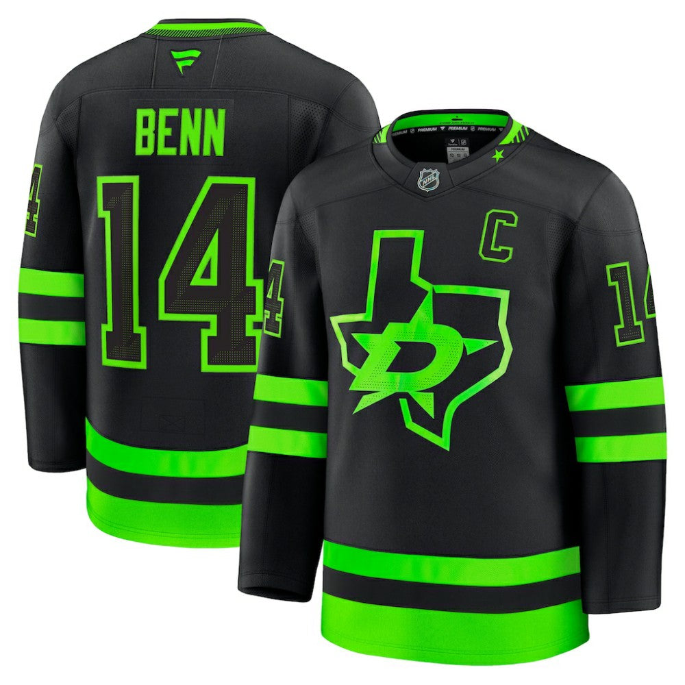 Jamie Benn Dallas Stars Fanatics Alternate Premium Jersey Black