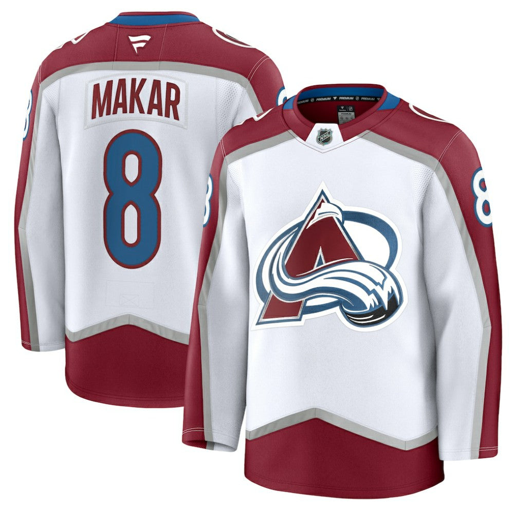 Cale Makar Colorado Avalanche Fanatics Away Premium Jersey White