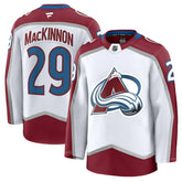 Nathan MacKinnon Colorado Avalanche Fanatics Away Premium Jersey White