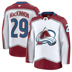 Nathan MacKinnon Colorado Avalanche Fanatics Away Premium Jersey White