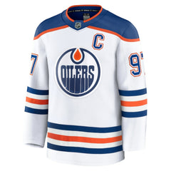 Connor McDavid Edmonton Oilers Fanatics Away Premium Jersey White