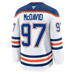 Connor McDavid Edmonton Oilers Fanatics Away Premium Jersey White