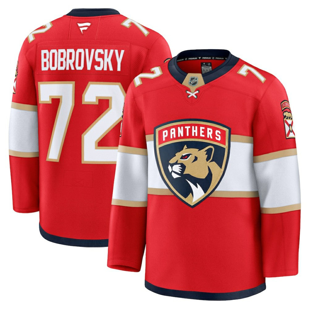 Sergei Bobrovsky Florida Panthers Fanatics Premium Jersey Red
