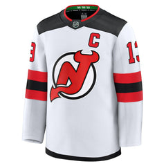Nico Hischier New Jersey Devils Fanatics Away Premium Jersey White