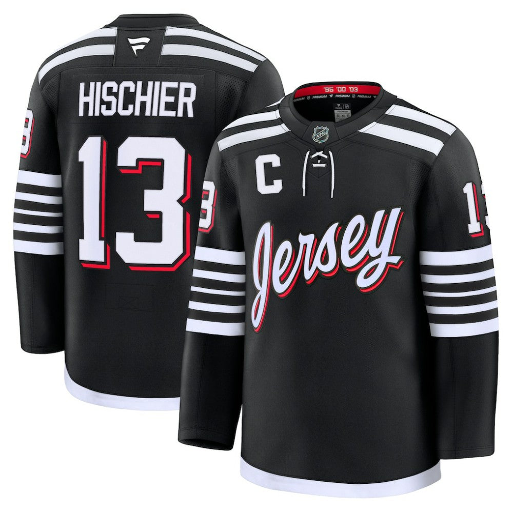 Nico Hischier New Jersey Devils Fanatics Alternate Premium Jersey Black