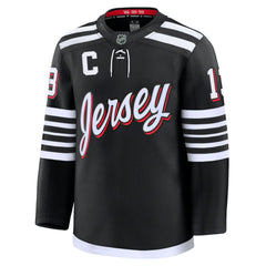 Nico Hischier New Jersey Devils Fanatics Alternate Premium Jersey Black