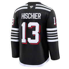 Nico Hischier New Jersey Devils Fanatics Alternate Premium Jersey Black