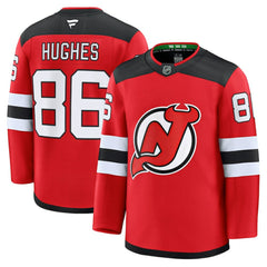 Jack Hughes New Jersey Devils Fanatics Home Premium Jersey Red