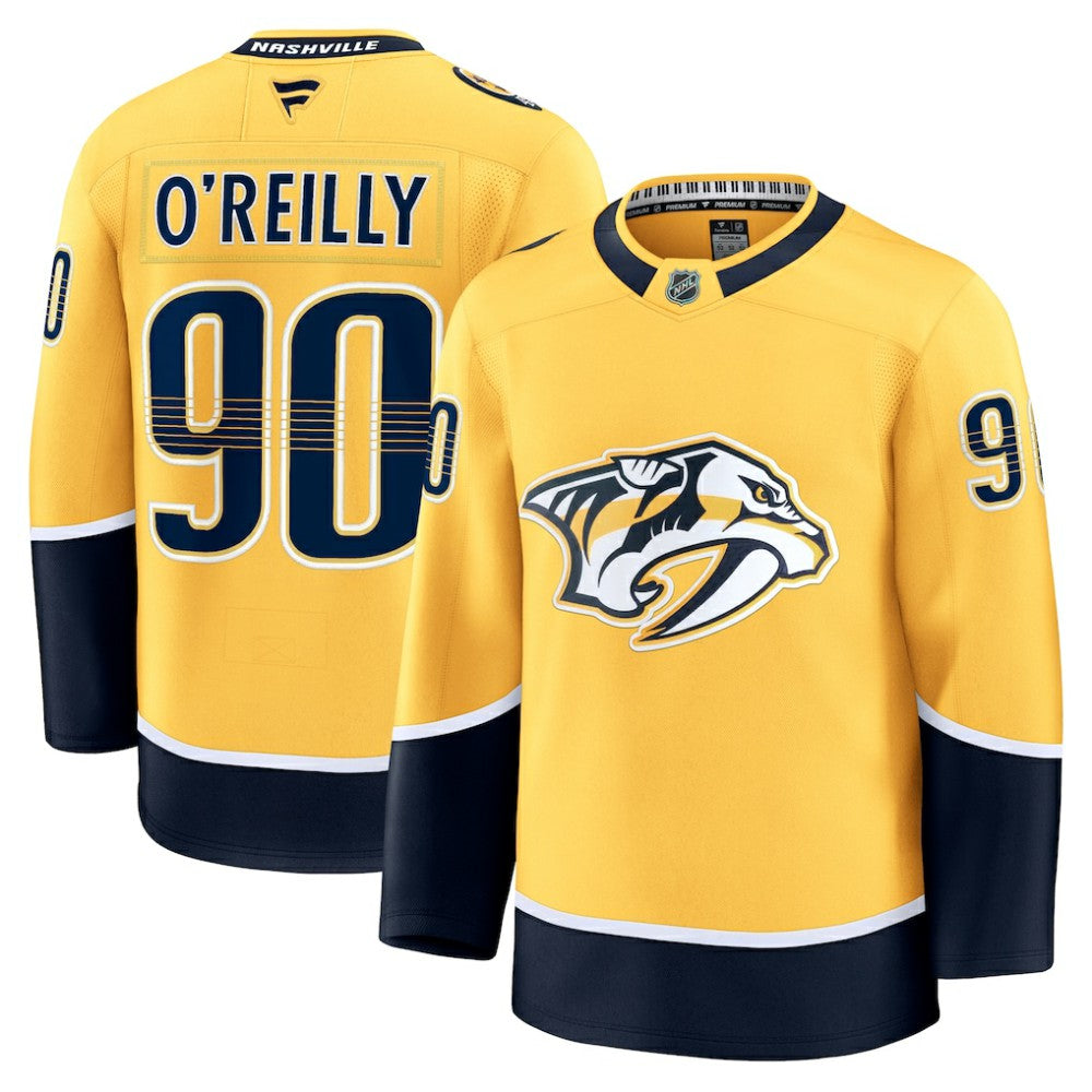 Ryan O'Reilly Nashville Predators Fanatics Home Premium Jersey Yellow