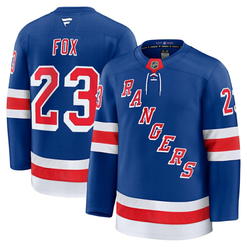 Adam Fox New York Rangers Fanatics Home Premium Jersey Blue