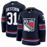 Igor Shesterkin New York Rangers Fanatics Alternate Premium Jersey Navy